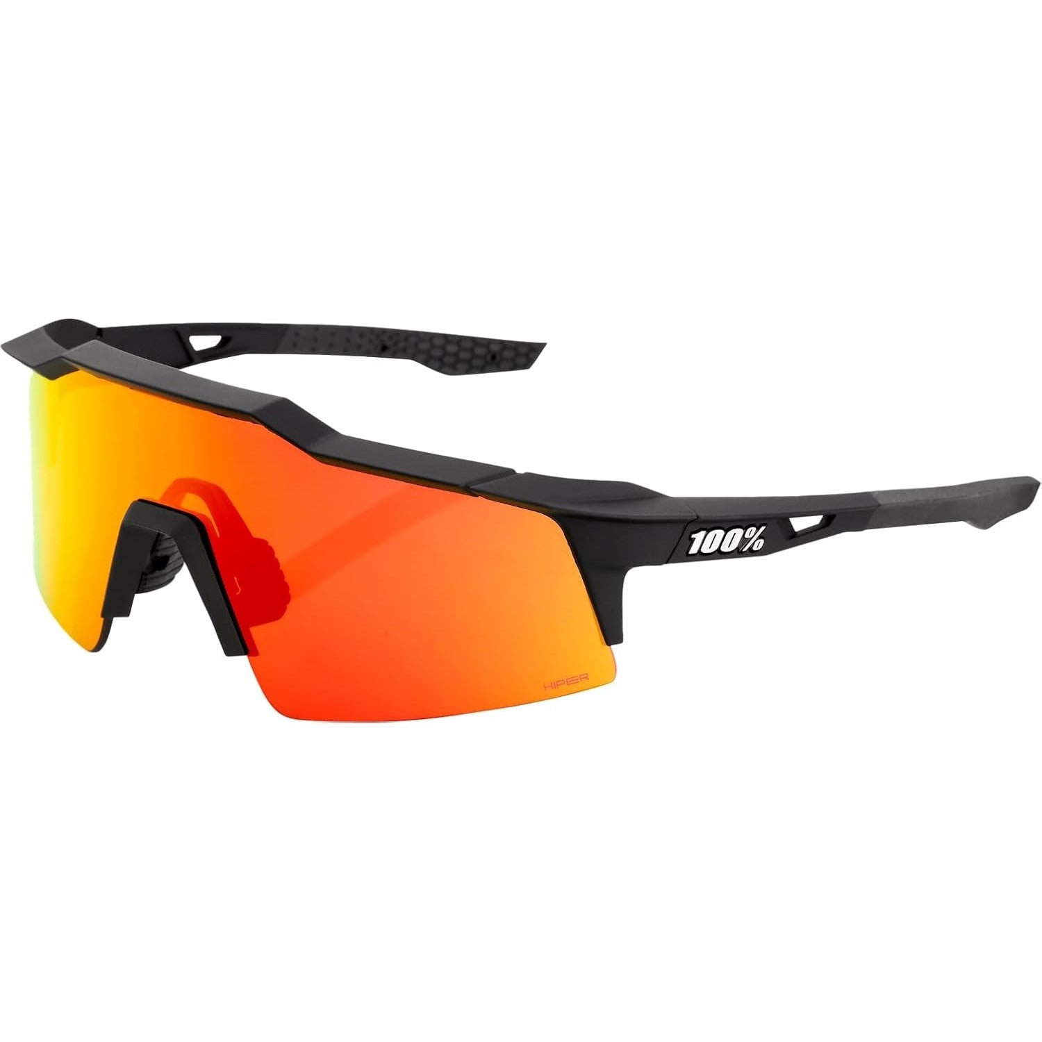 100 Percent Speedcraft SL Sunglasses - Soft Tact Black/HiPER Red Multilayer Mirror Lens