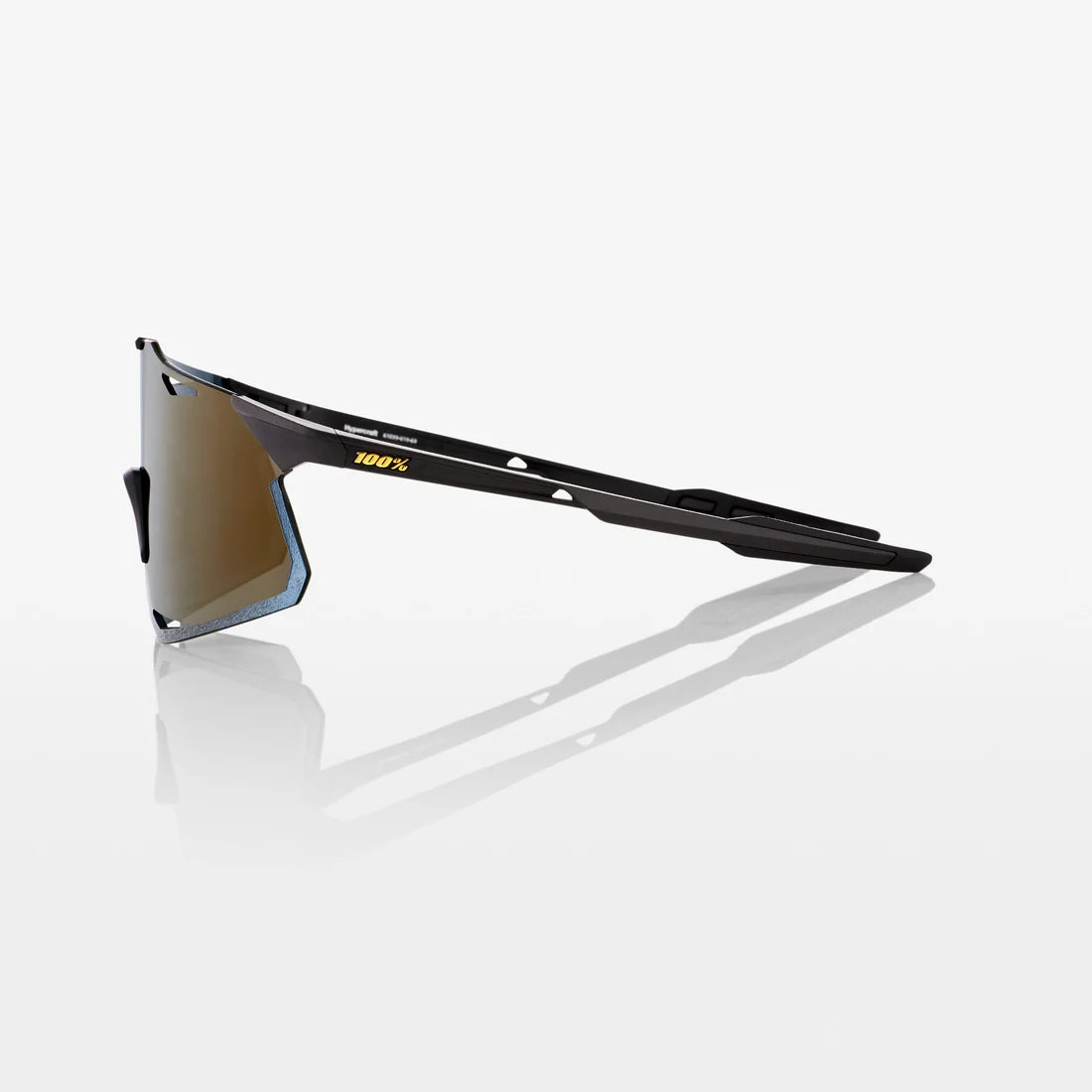 100 Percent Hypercraft Sunglasses - Matte Black/Soft Gold Mirror Lens