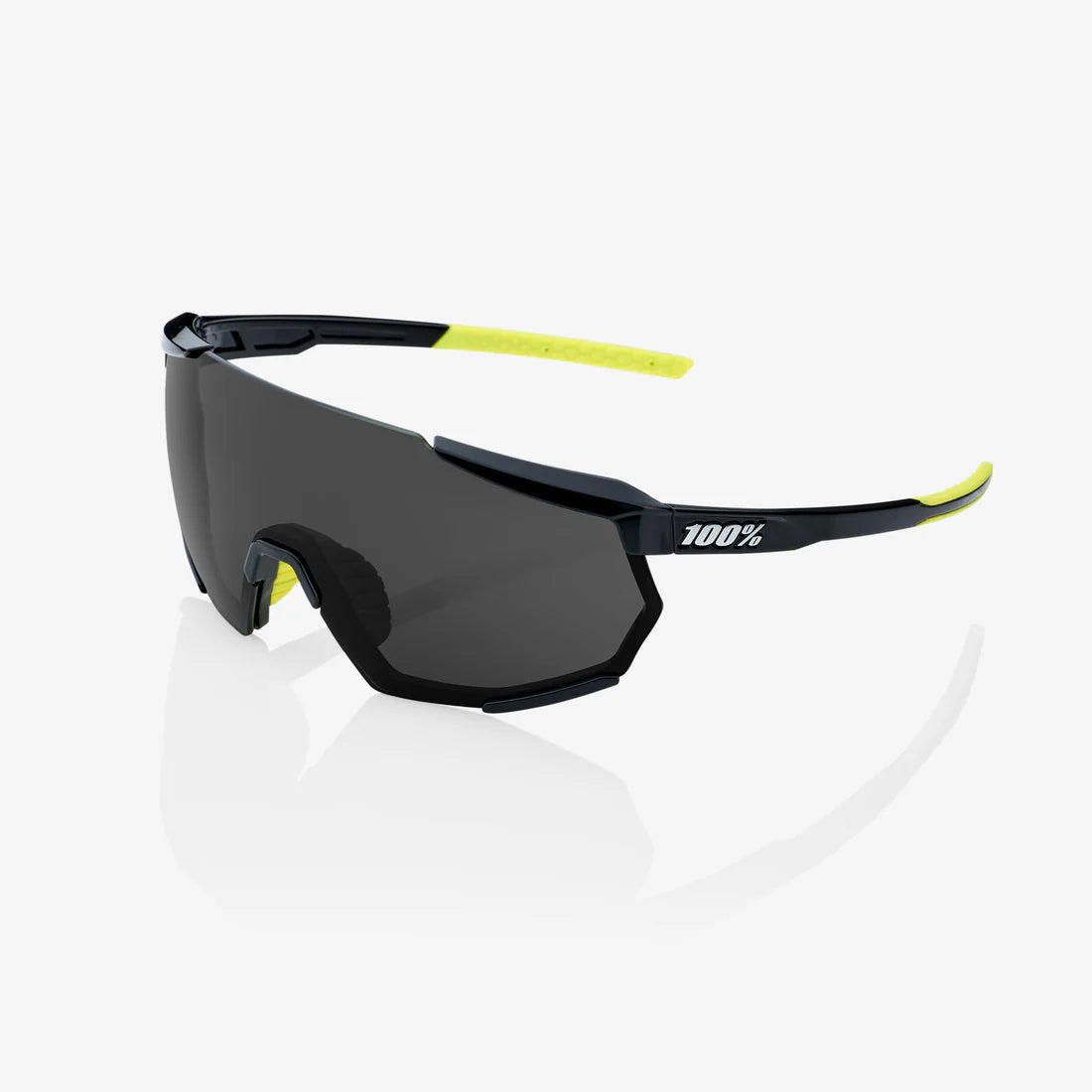 100 Percent Racetrap 3.0 Sunglasses - Gloss Black/Smoke Lens