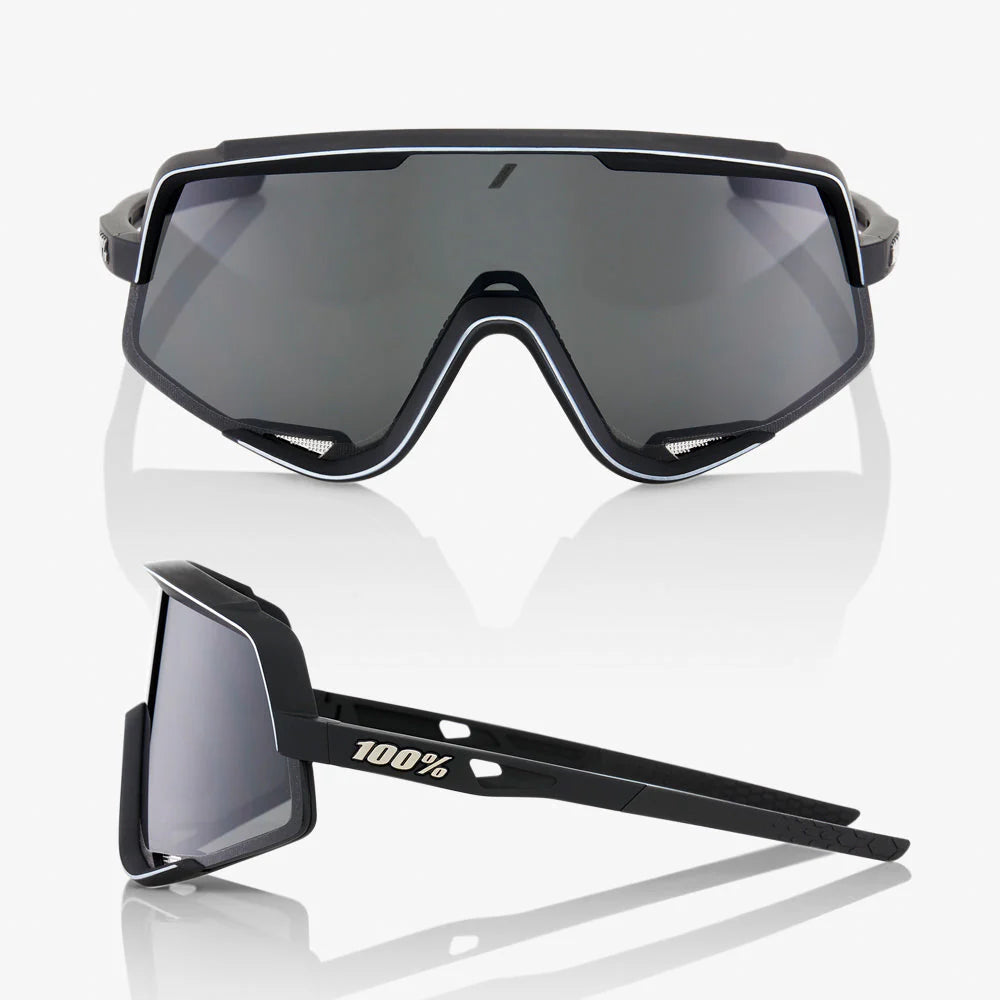 100 Percent Glendale Sunglasses - Soft Tact Black/Smoke Lens