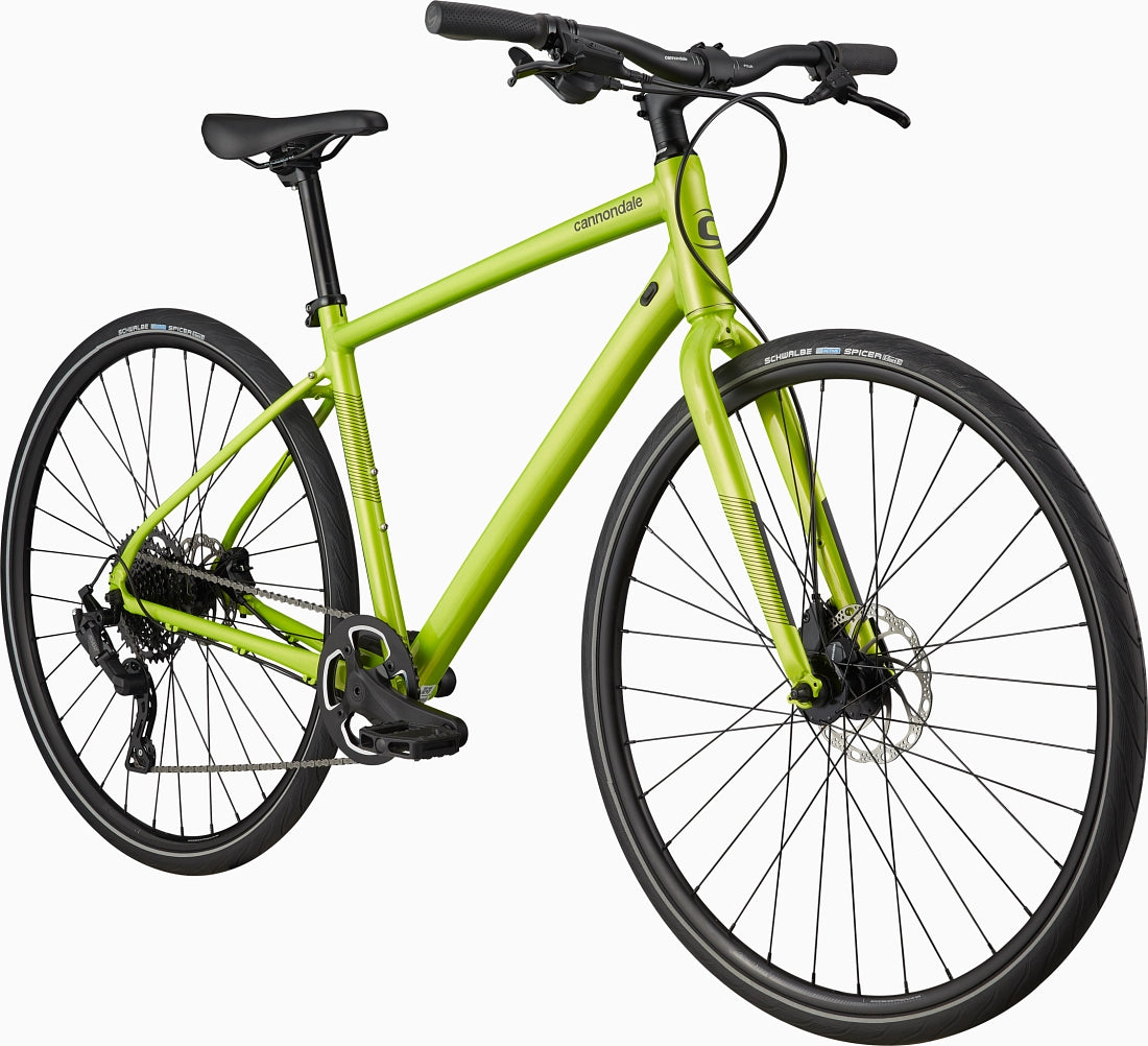 Cannondale Quick 4 Hybrid Bike Bio Lime The Rolling Fix