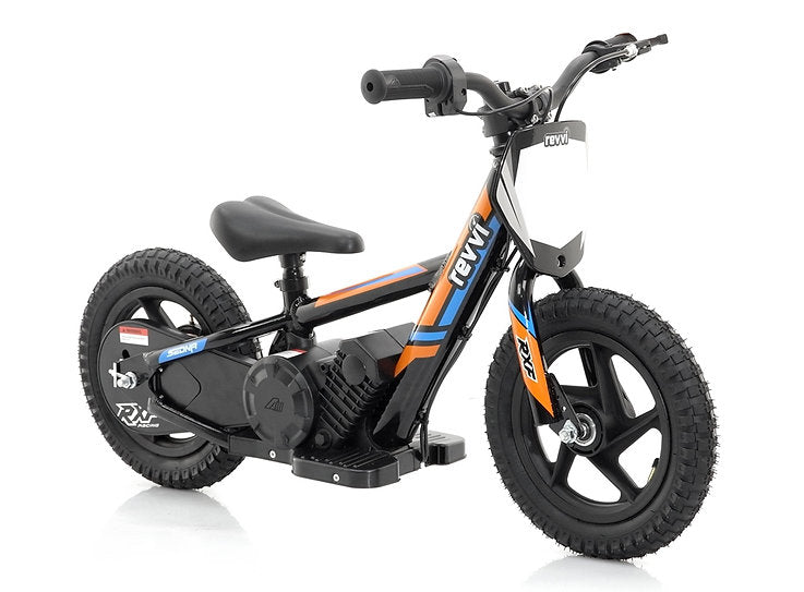 Revvi 12" Kids Electric Balance Bike - Orange