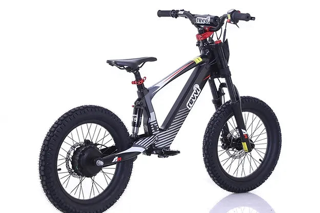 Revvi 18" Plus Kids Electric Balance Bike - Black