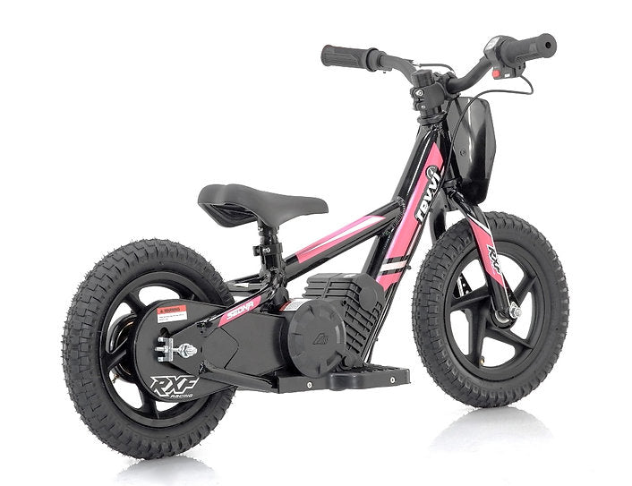 Revvi 12" Kids Electric Balance Bike - Pink