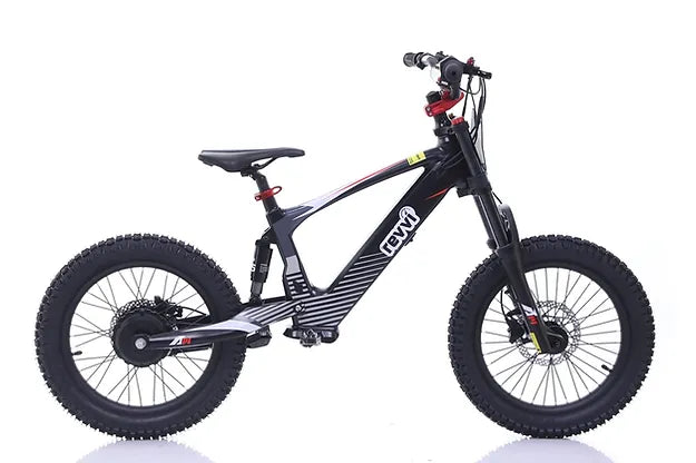 Revvi 18" Plus Kids Electric Balance Bike - Black