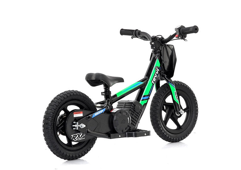 Revvi 12" Kids Electric Balance Bike - Green