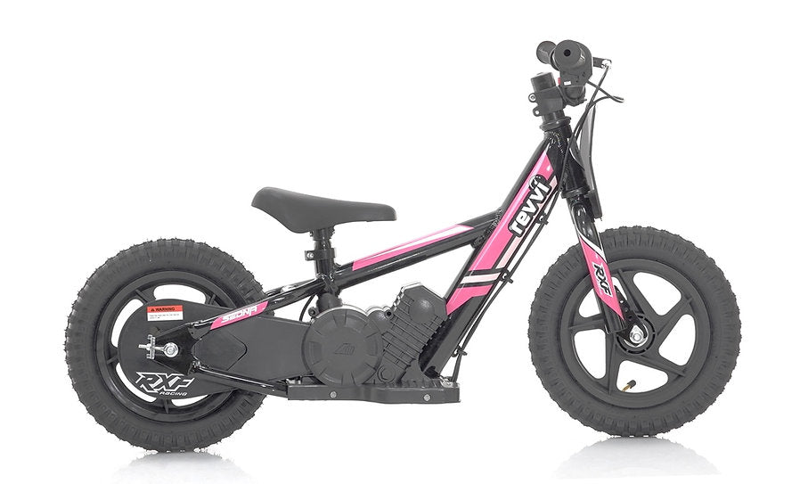 Revvi 12" Kids Electric Balance Bike - Pink