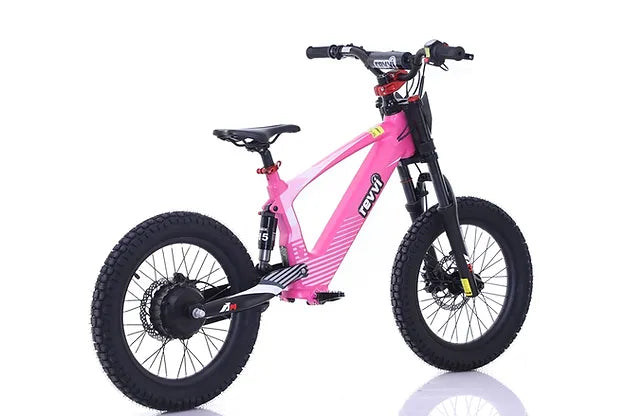 Revvi 18" Plus Kids Electric Balance Bike - Pink