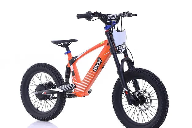 Revvi 18" Plus Kids Electric Balance Bike - Orange